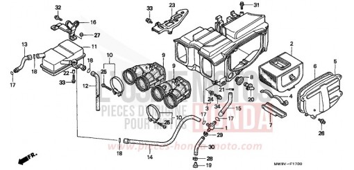 AIR CLEANER CB750F2V de 1997